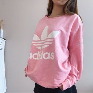 Adidas Baby Pink Sweatshirt💘